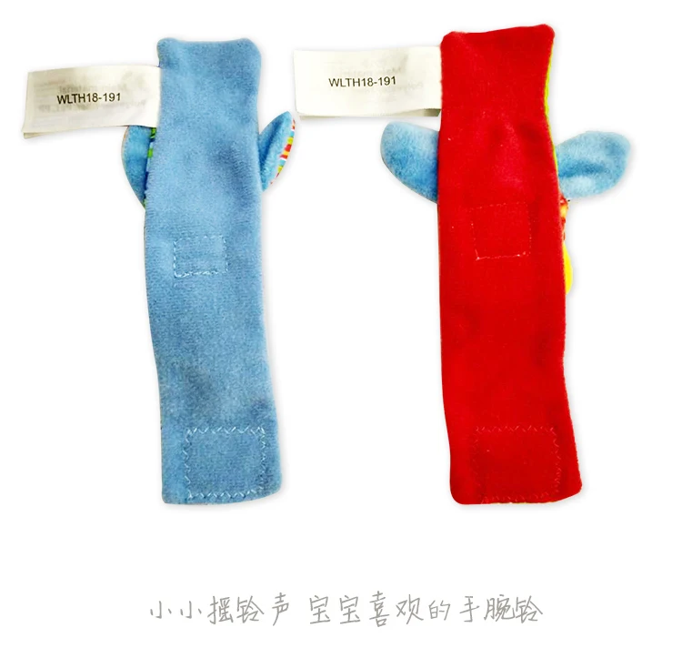 Детская игрушка-погремушка для новорожденных 0-1 лет, плюшевый ремешок на запястье для новорожденных 0-3 месяцев, Комплект носков для