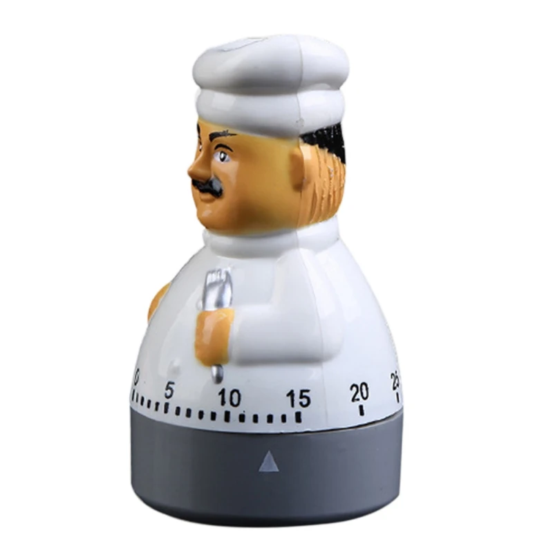 

New 1pc kitchen Chef timer Dial alarm clock electronic clock kitchen timer assistant home baking tools
