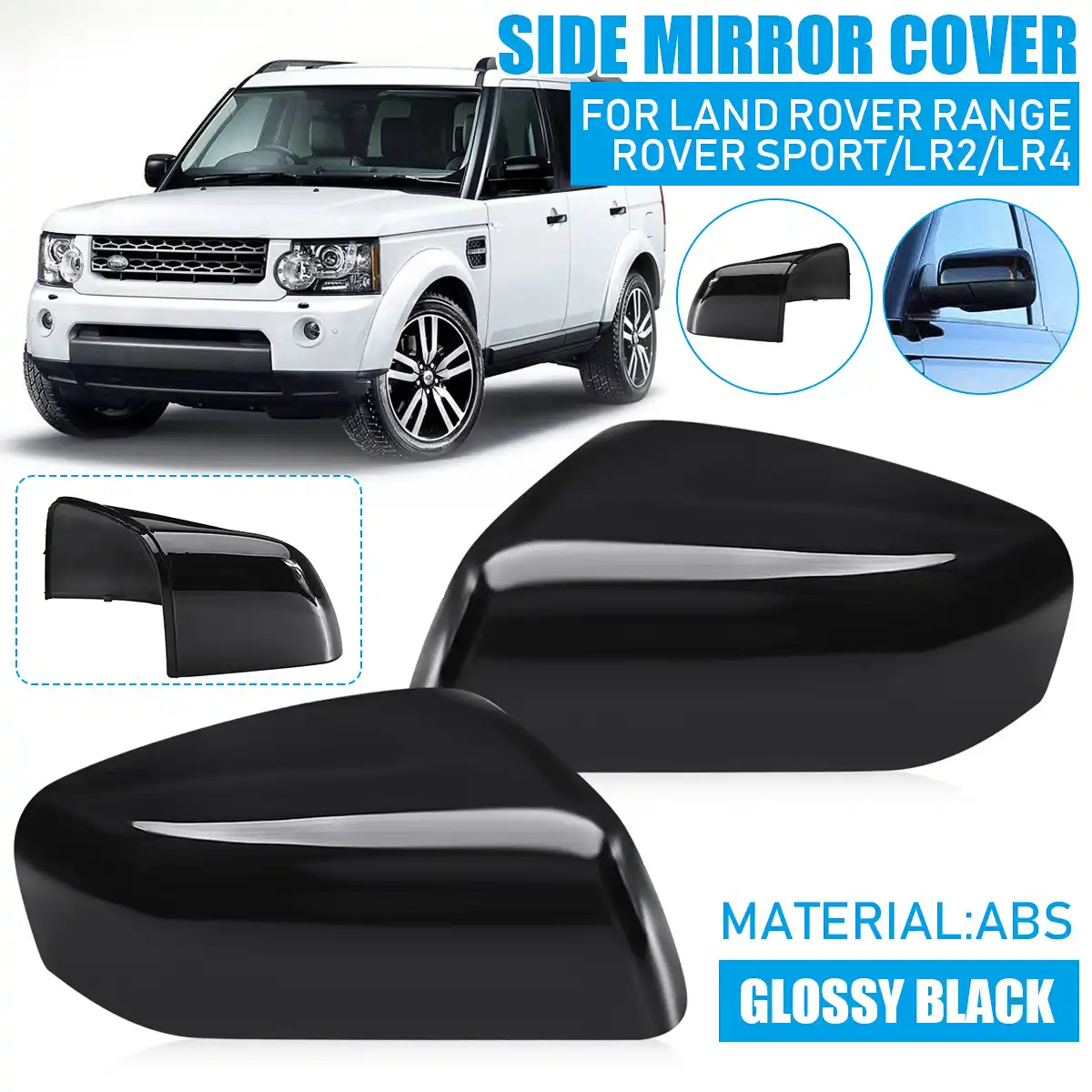 Vnaskh Car Wing Side Mirror Cover For Land Rover Range Rover Sport Freelander 2 Lr2 Discovery 4 Lr4 10 14 Automotive Wing Mirrors Replacement Parts
