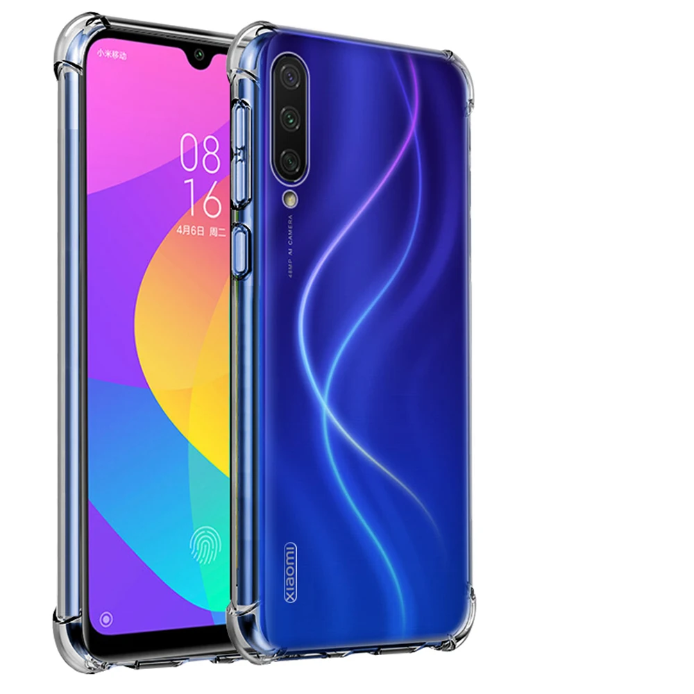Silicone Soft TPU Clear Case For Xiaomi Mi 9 8 Se 9T Pro CC9 CC9e Pocophone F1 Protective Cover Housing A2 A3 Lite |