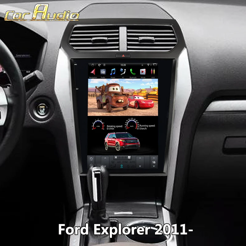 Tesla стиль Android 9,0 4+ 32G Автомобильный dvd-плеер gps навигация для Ford Explorer 2011+ головное устройство мультимедиа аудио радио магнитофон