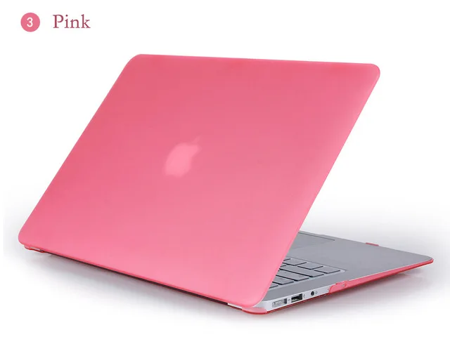 3 в 1 для Mac Book Air 1" Pro 13/15" retina 12 защитный чехол для Macbook Air 13 Touch bar 2012 2013 - Цвет: Matte pink