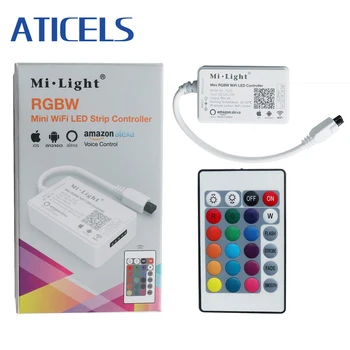 

Mi.Light Smart WiFi LED Controller IR Remote 4G Group Alexa Control DC12-24V For RGB RGBW LED Strip Light