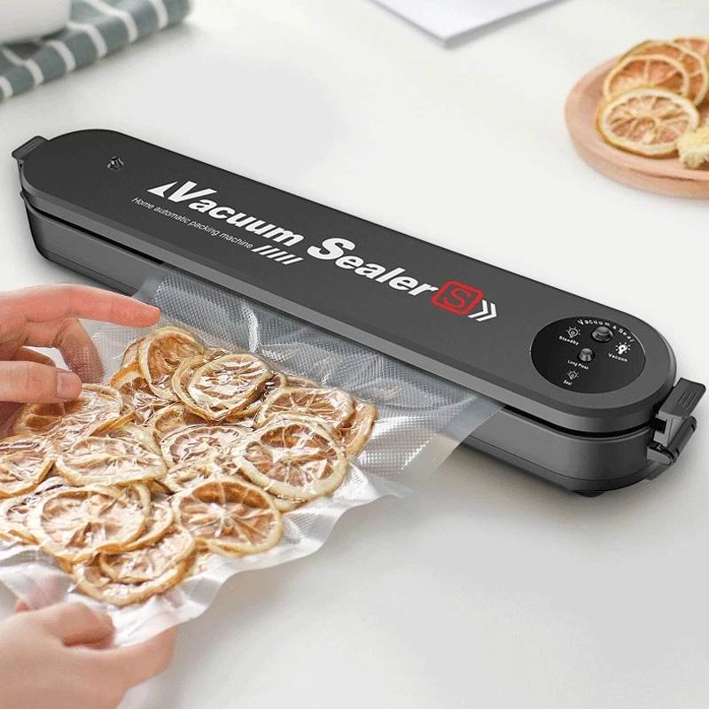 

Electric Vacuum Sealing Device Kitchen Sealing Machine Household Automatic Air Sealing Kitcken Decoration Vacuum Food Packaging