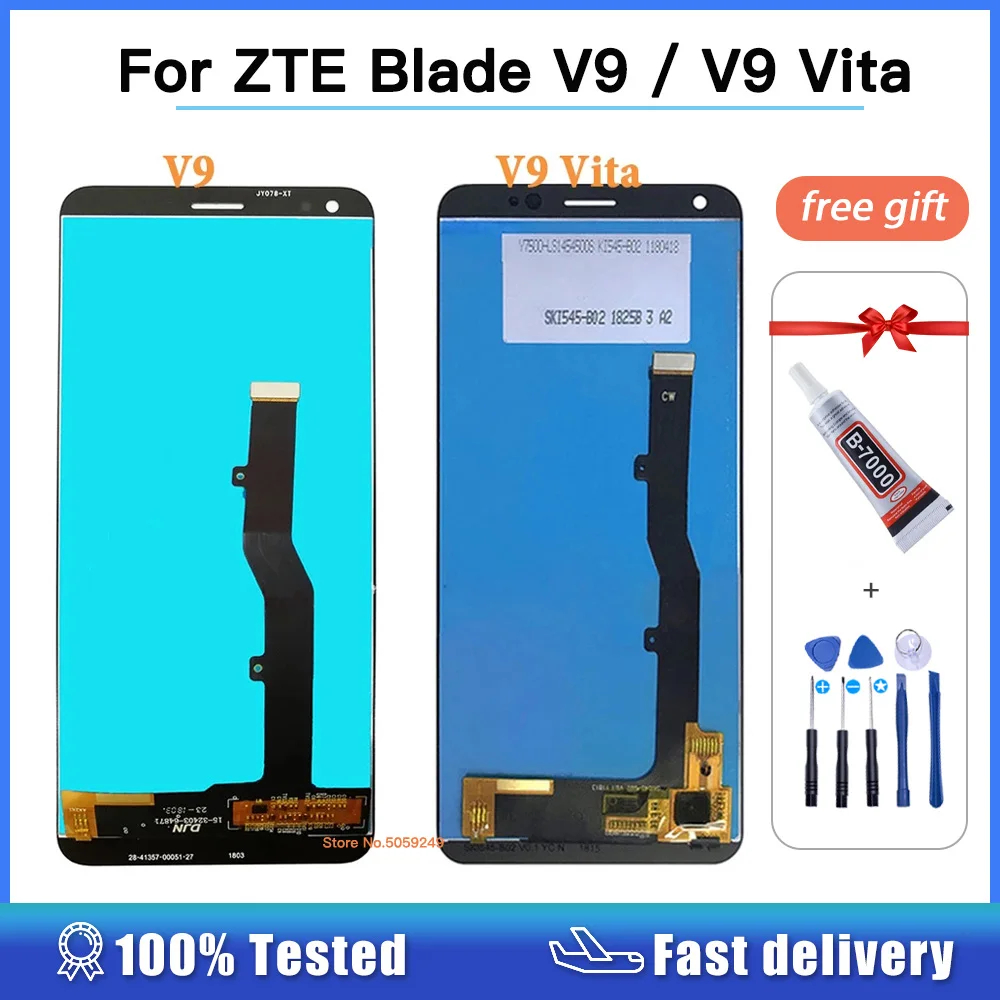 

5.7" LCD For ZTE Blade V9 V0900 LCD Display Screen Touch Panel Digitizer Assembly Replacement 5.45" For ZTE V9 Vita LCD Display