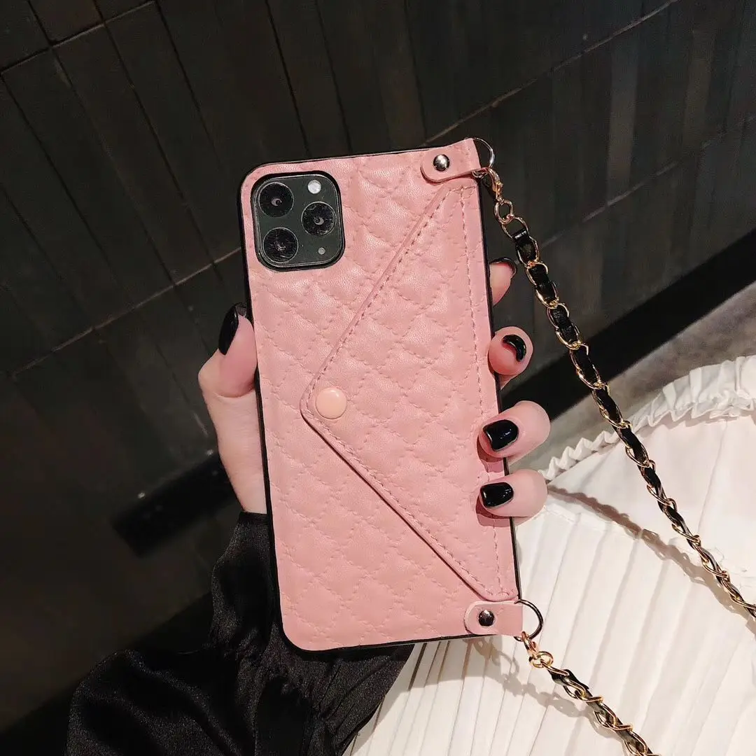 Роскошный кожаный кошелек чехол для кредитных карт Iphone 11 Pro XS MAX XR X 6S 6 8 7 plus через