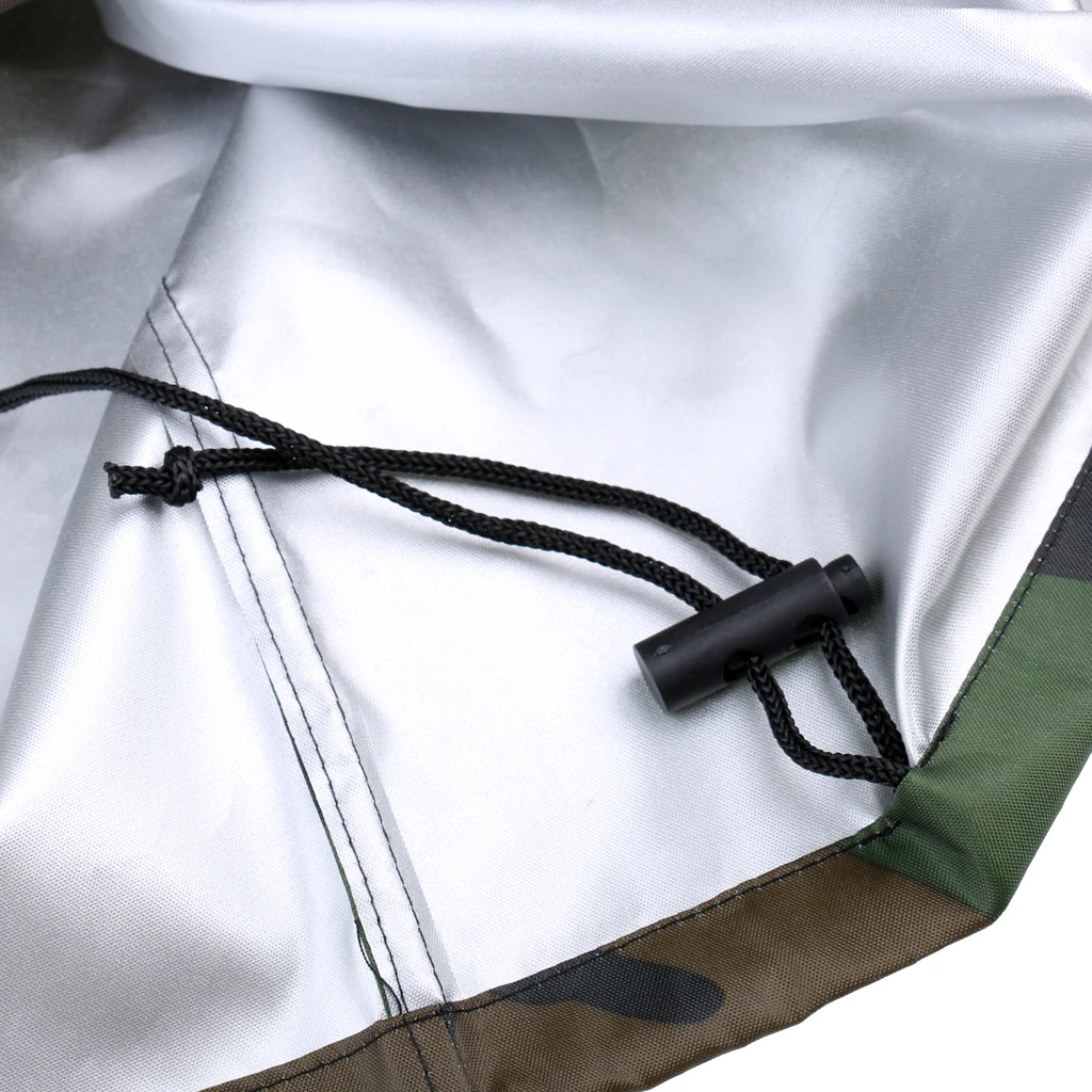 2pc Camouflage Boat Yacht Outboard Motor Protector Cover for 2-15 HP Engines