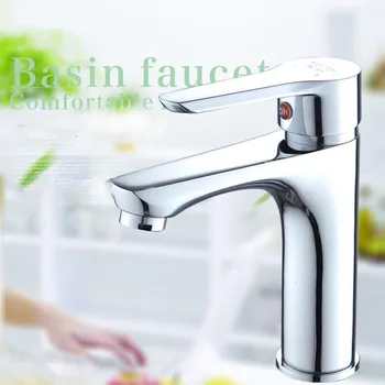 

Single hole wash basin hot and cold bathroom cabinet bathroom simple washbasin faucet
