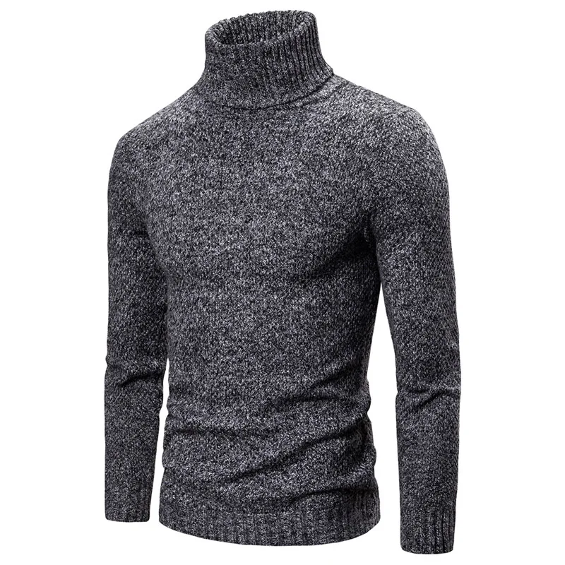 Buy Winter Sweater Men Solid Color Turtleneck Sweaters Warm Casual Knitted Pullovers 2019 New Brand Thick Warm Sweater Hombre EICHOS