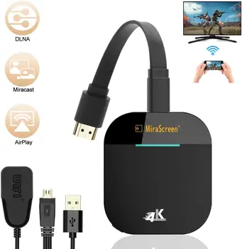 

AMKLE Mirascreen G5 2.4G 5G 1080P 4K Wireless HDMI Dongle TV stick Miracast Airplay Receiver Wifi Dongle Mirror Screen Cast