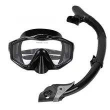 Профессиональная маска для плавания и Сноркелинга с дыхательной трубкой для взрослых, аксессуары для дайвинга