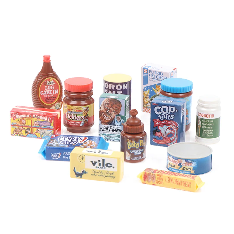 1shopforyou 20 Psc Orange Dollhouse Miniatures Food Kitchen