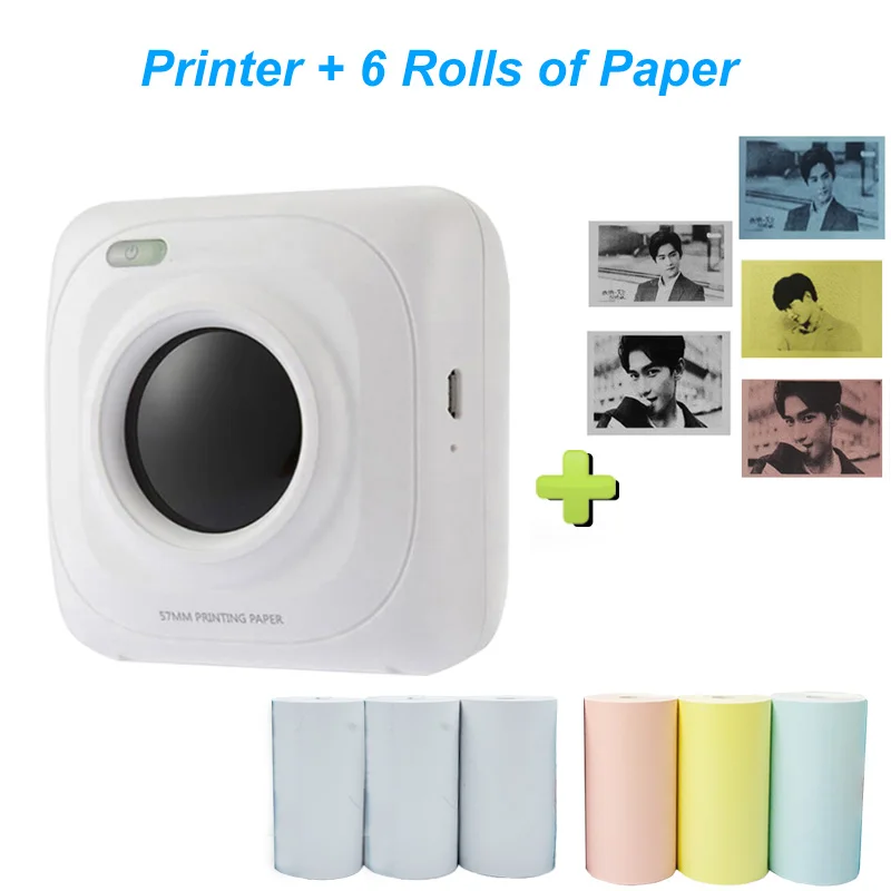 best mini photo printer PAPERANG Portable Bluetooth Photo Mini Printer Thermal Printer Pocket Printer Inkless Clearly Printing For Mobile Android iOS P1 mini printer for laptop Printers