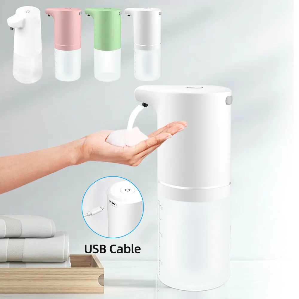 דיספנסר סבון אוטומטי יוצר קצף סבון להגיינה מקסימלית טעינת USB