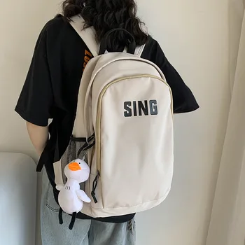 

School Bag Korean-Style Harajuku Ulzzang High Students Ins Wind Large-Capacity Backpack Female Nian New Sty