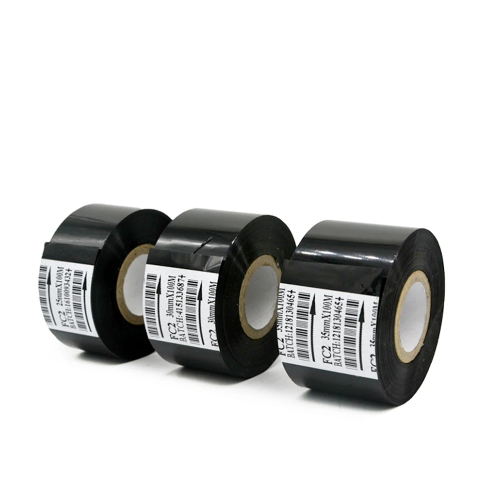 Thermal Ribbon Of Ribbon Printing Machine 30*100m Date Code Printer Accessory Black 30mm Width For DY-8 HP-241B Free Shipping