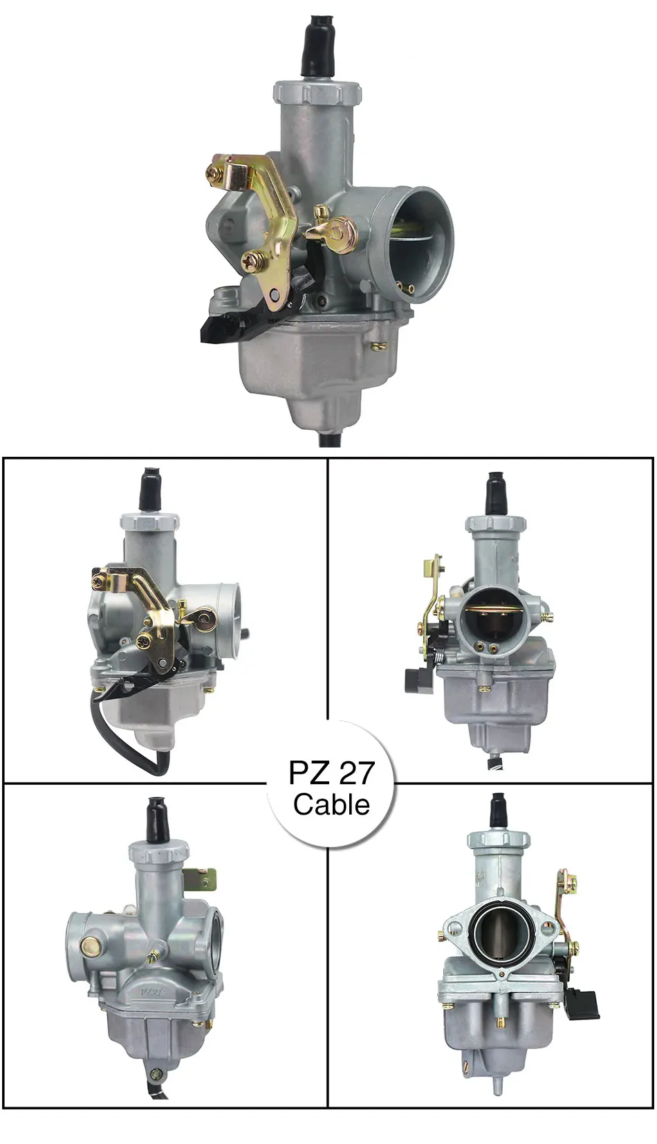 Sclmotos-для Keihin PZ19 PZ26 PZ27 PZ30 ручной кабель Chock/автоматический Карбюратор Carb для 50cc-250cc Dirt bike ATV Quad Go kart