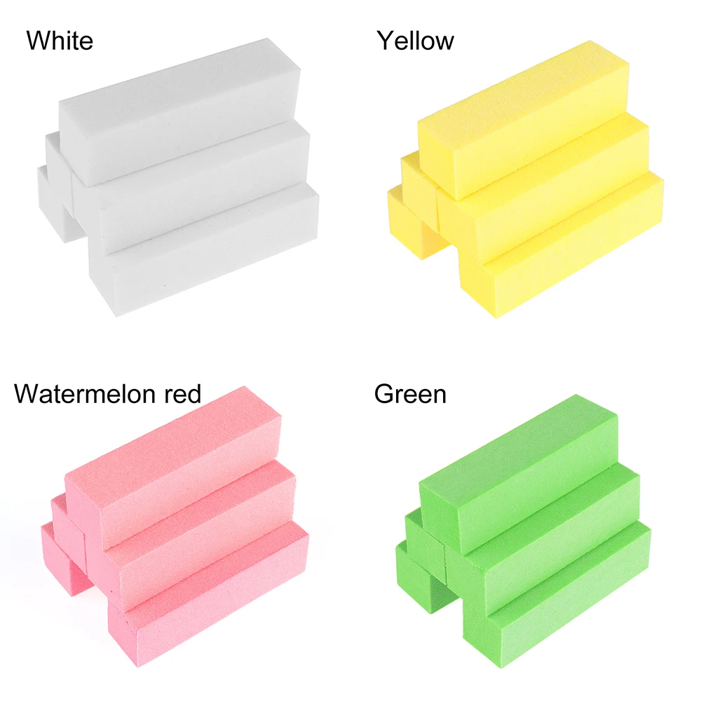 Hot Sale 5/10Pcs/Set Double Sided Buffer Buffing Sand Sanding Files Block Manicure Care Nail Art Tips Tools