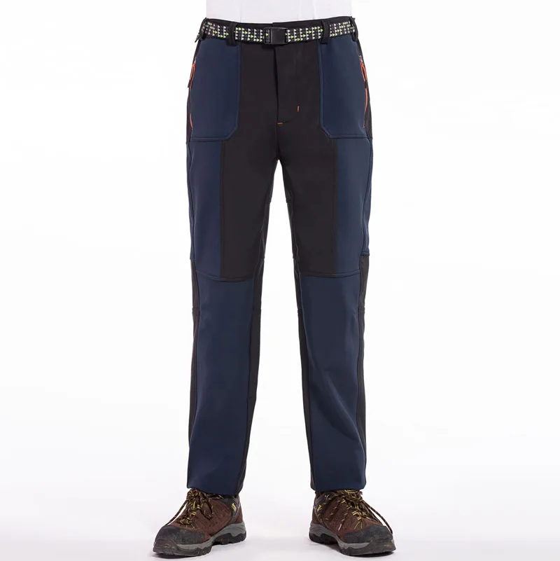 Navy Blue Лучшие продажи Мужские Синтетические водонепроницаемые ветростойкие горные Походные штаны Заводские запасы - Цвет: Navy Blue