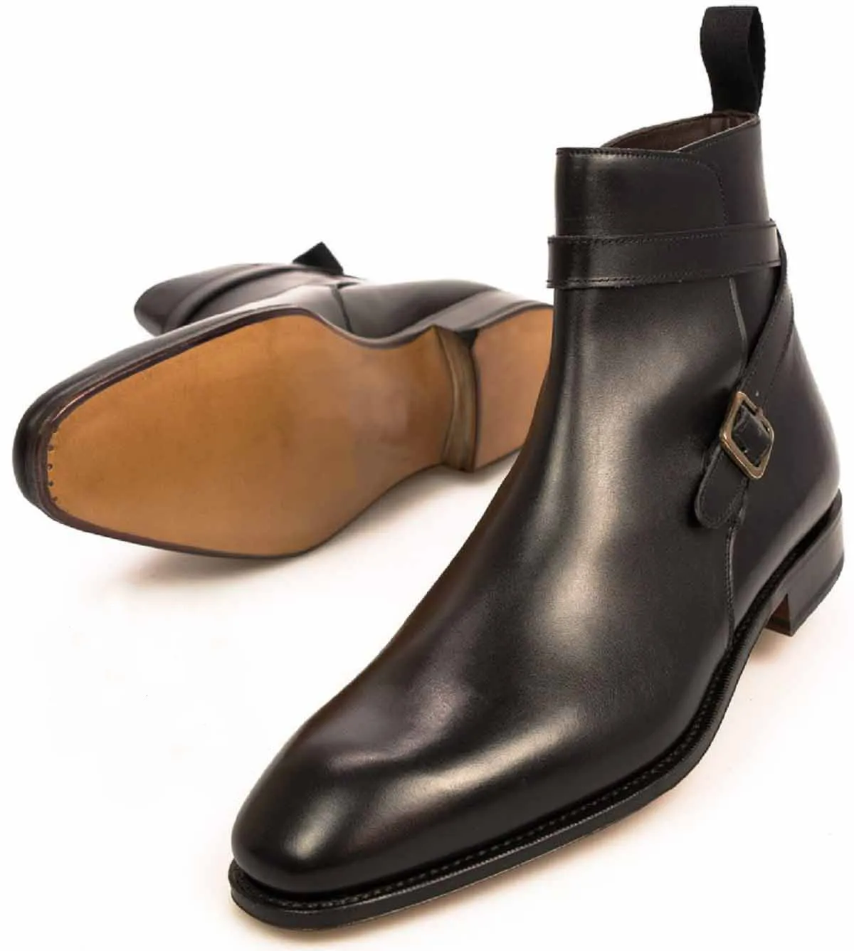 

High Quality New Fashion Men Pu Leather Buckle Business Boot Vintage Casual Classic Formal Chelsea Boots Zapatos De Hombre TV780