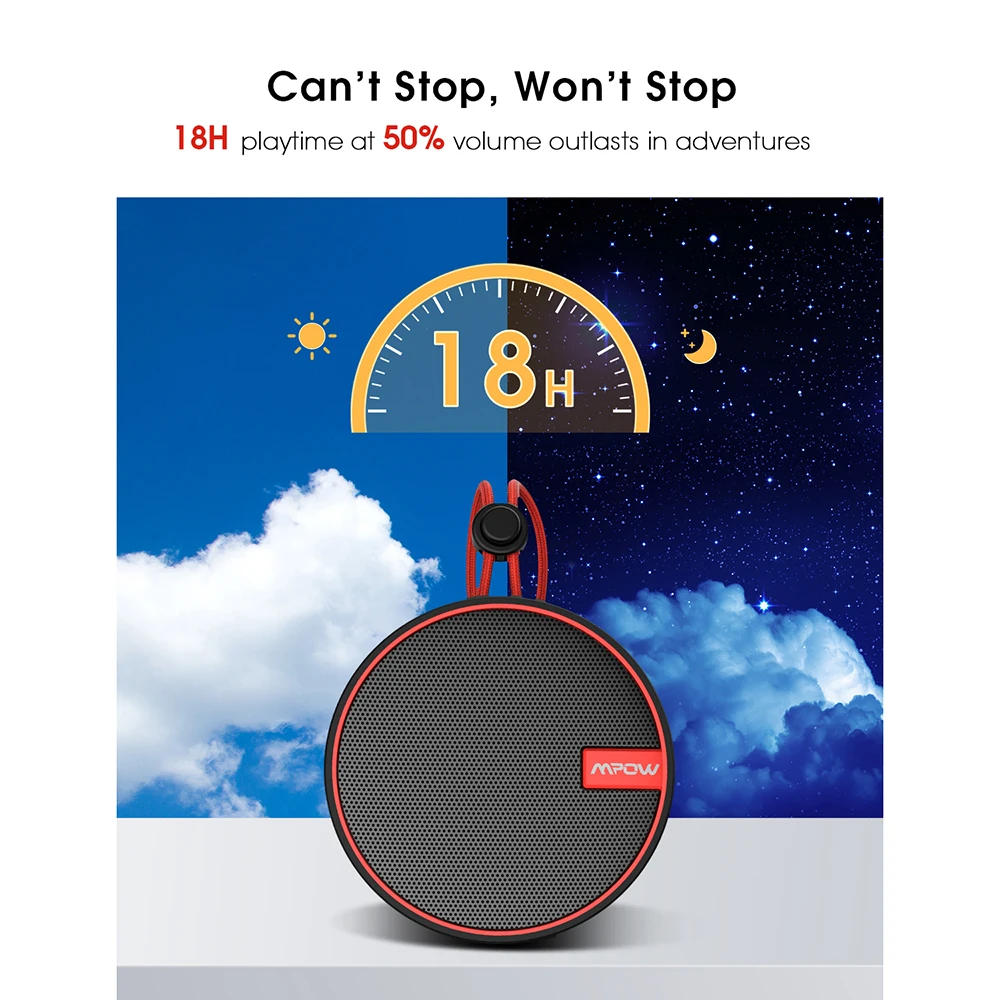 Mpow Soundhot Q2 Bluetooth 5 0 Беспроводная Портативная колонка IPX7 Водонепроницаемая с Hi Fi
