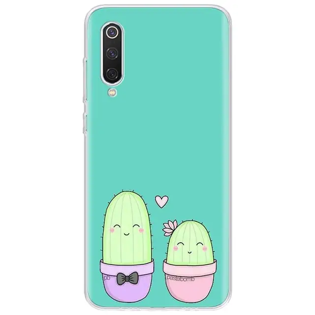 Case For Xiaomi Redmi Note 9 Pro Max 9S TPU Cute Cat Cactus Avocado Phone  Case