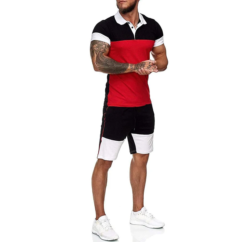 Men Summer Clothing Short Jogging Suit 