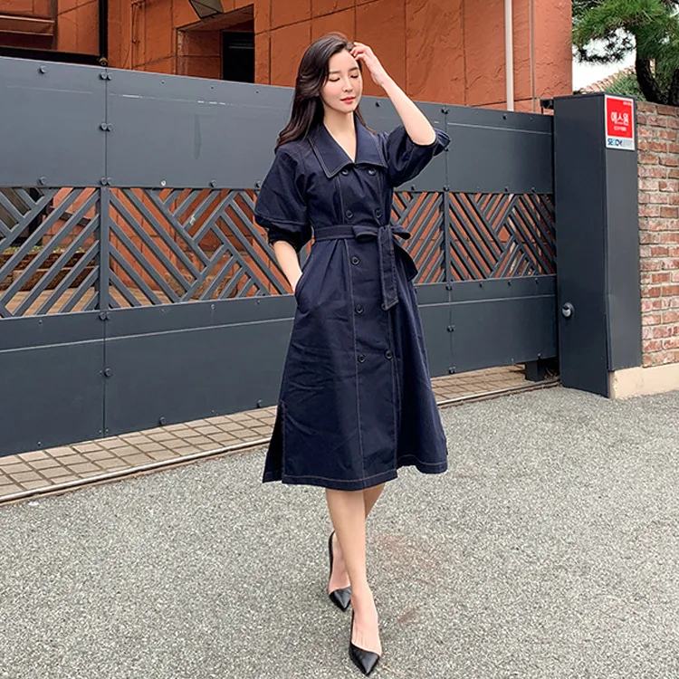 

CHIC Coat Women's Summer 2019 New Style Korean-style Loose-Fit Students BF Harajuku Hong Kong Style Workwear Short Trench Coat