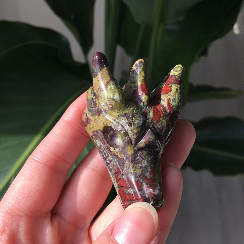 Розовый кварц Череп натуральный кристалл голова дракона Лабрадорит Wicca камень аметист Статуэтка для украшения XYW