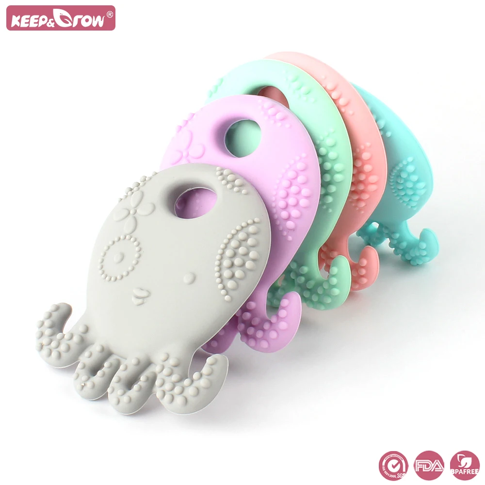 Silicone Teether Bpa Octopus Products Baby Teethers Silicone