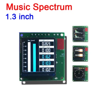 

mini 1.3" TFT music spectrum screen display MP3 CAR power amplifier Audio Level Indicator rhythm balanced VU METER module