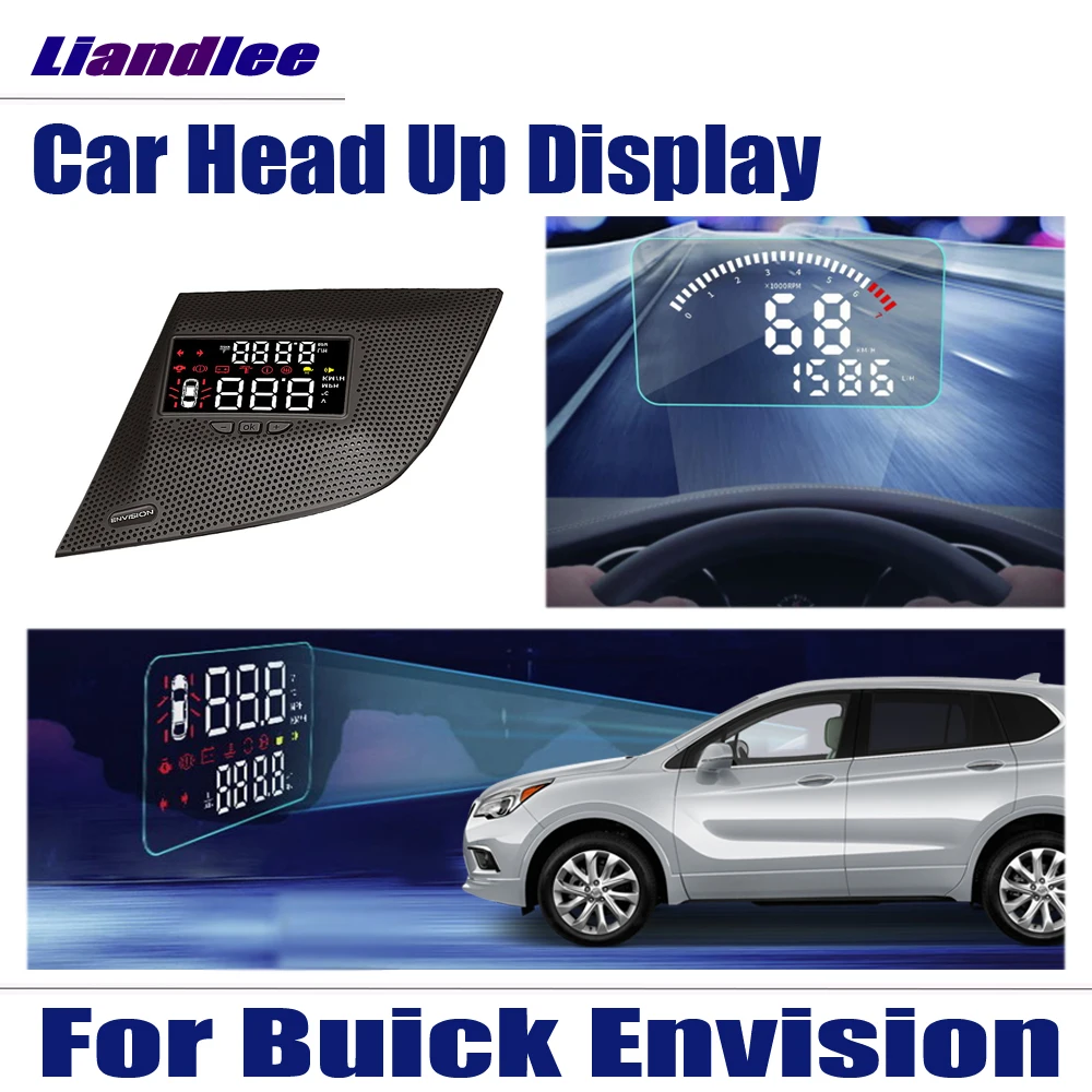 

Digital Projector Screen For Buick Envision 2014 2015 2016 2017~2019 Mileage Fuel Consumption Detector Car HUD Head Up Display