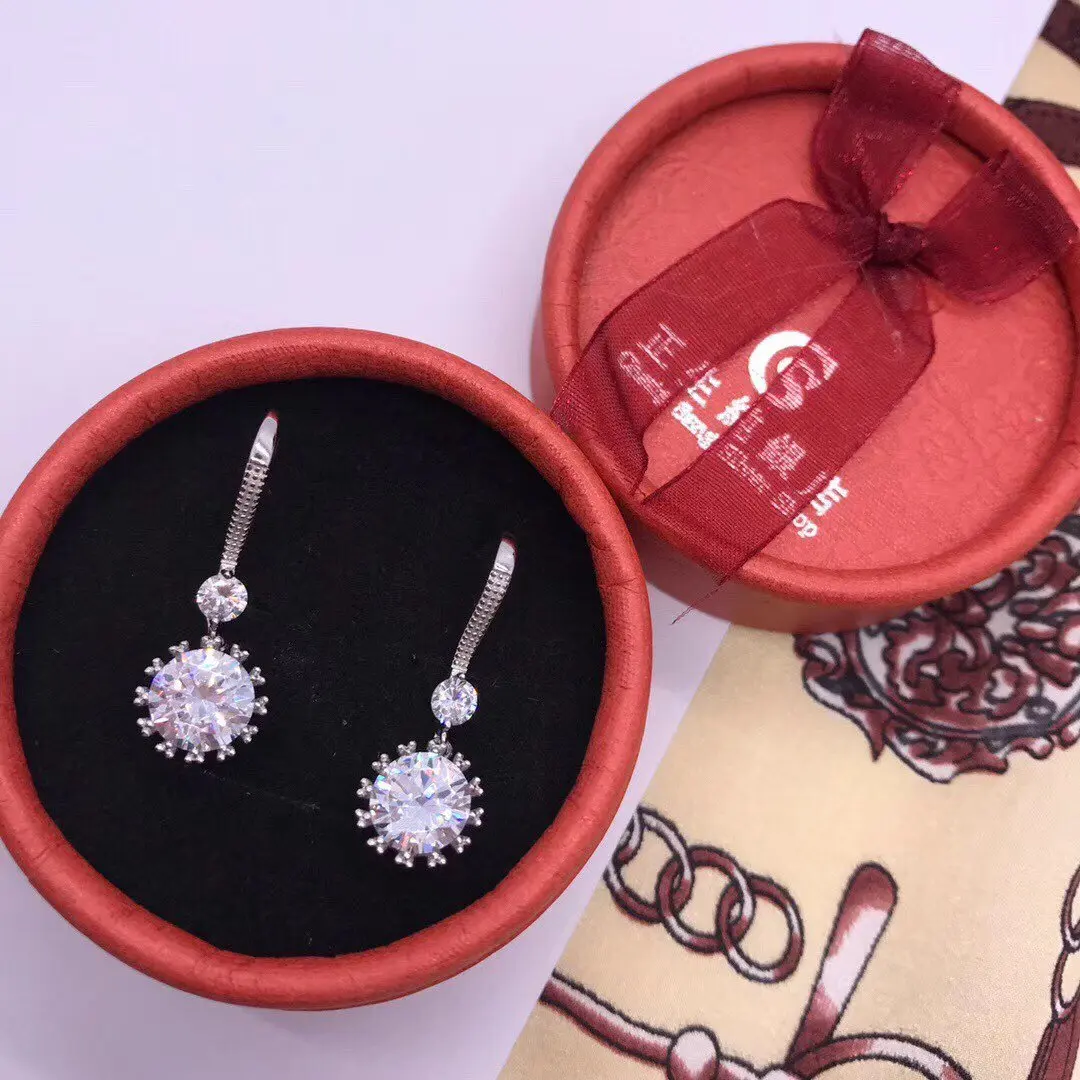 

Shine Earrings 925 Sterling Silver Personalise Temperament Exaggerated Unique Silver Noble Jewelry Earings Fashion Jewelry