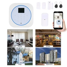 Tuya управление Wifi GSM сигнализация домофон пульт дистанционного управления Автонабор TFT сенсорная клавиатура с Amazon Alexa Голосовое управление