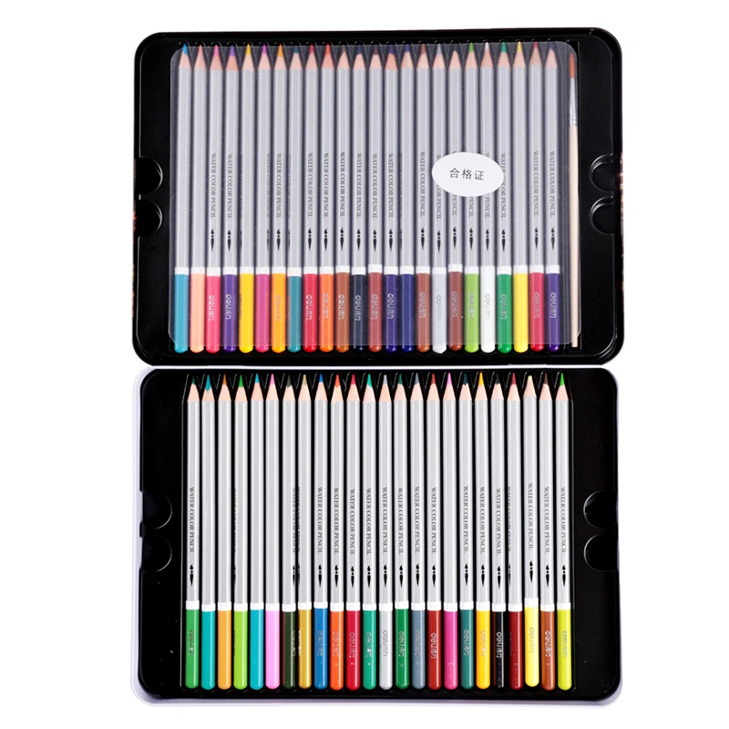 72Colors Safe Non-toxic Indonesia Lead Watercolor Pencils,Watercolor Pencil Art Set,Watercolor, Writing Drawing Art Supplies, 3mm Core (9)