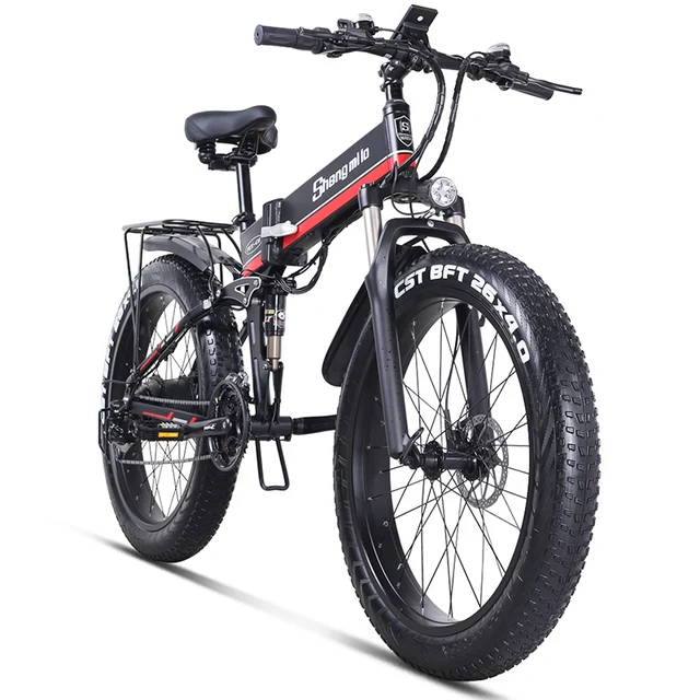 Sheng Milo Electric Bicycle Fat Tire 26 Inch Motorcycle E Bike 1000w