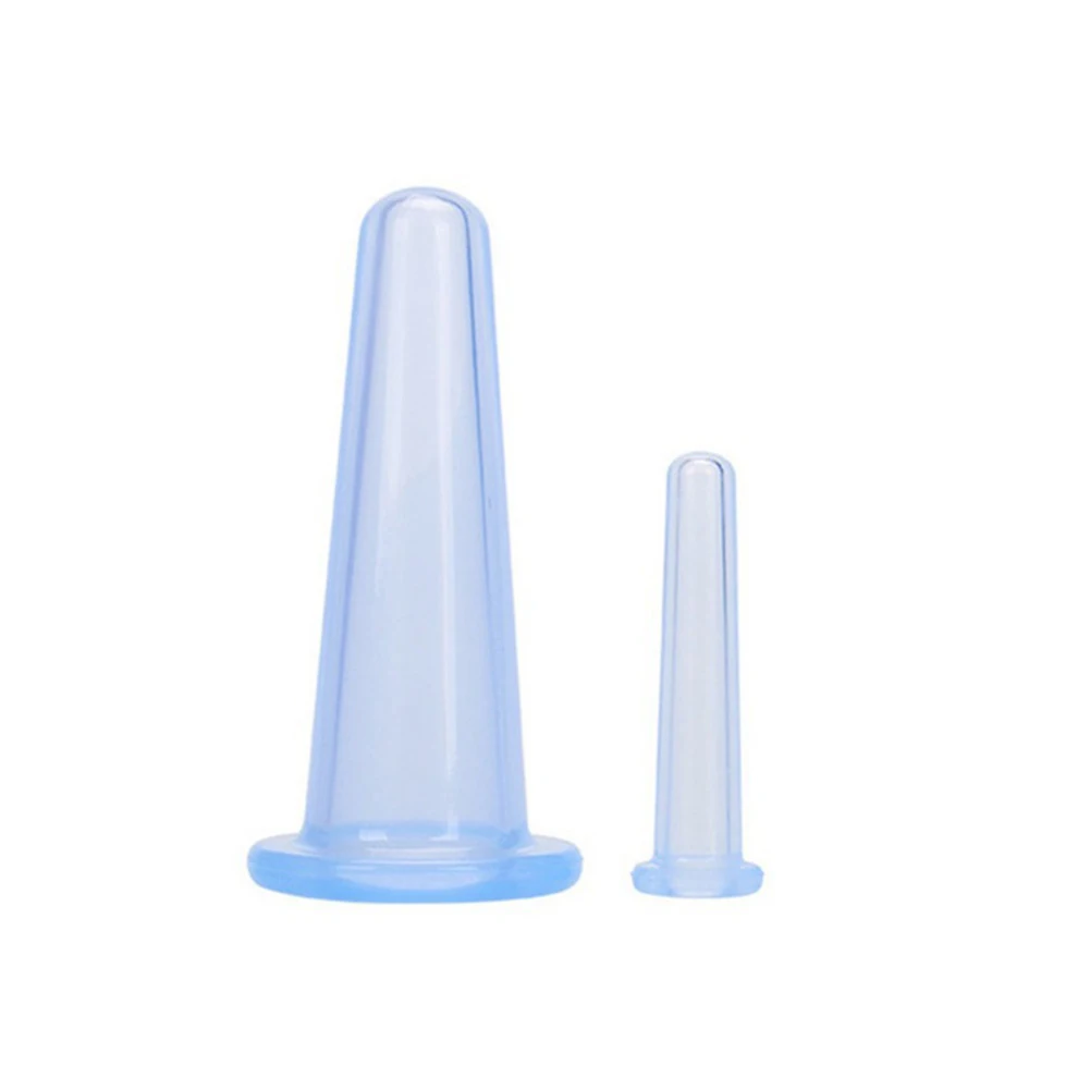 2pcs Silicone Cupping Suction Can Vacuum Face Massage Cup for Facial Leg Arm Relaxation Household Health Care Tool