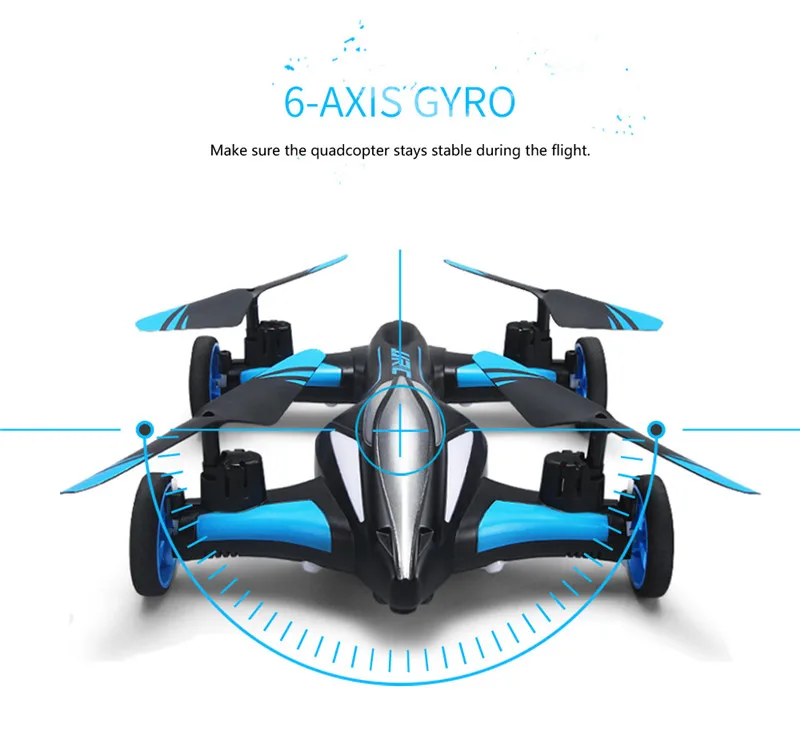Brinquedo do Miúdo Drone Mini Quadcopter Carro Duplo Modo Helicóptero Quadrotor Aéreo Rotação Dublê Led Luz Presente H23h rc 8 Rc zangão mini zangão quadcopter carro duplo