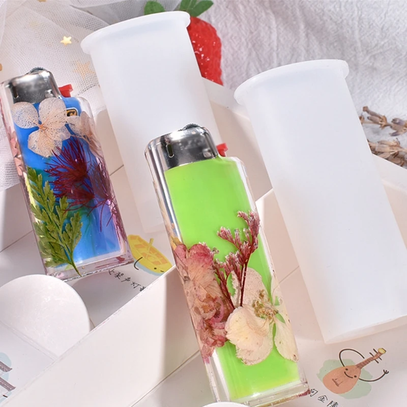 Cigarette Lighter Cover Silicone Mold Cigar Lighter Protective Case Epoxy Resin Mold DIY Art Crafts Tool For J5/J3/J6