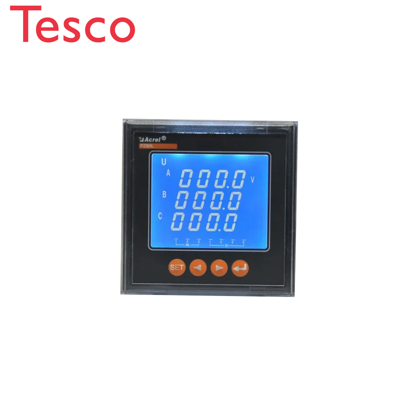 

3 three-phase multi-function energy metering power monitoring meter with lcd display