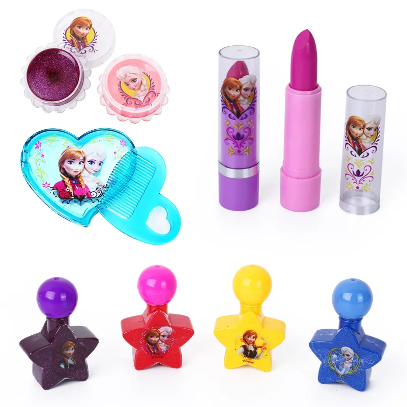 Disney Frozen Beauty Makeup Toys Набор для девочек принцесса Эльза Анна ролевые игры модные