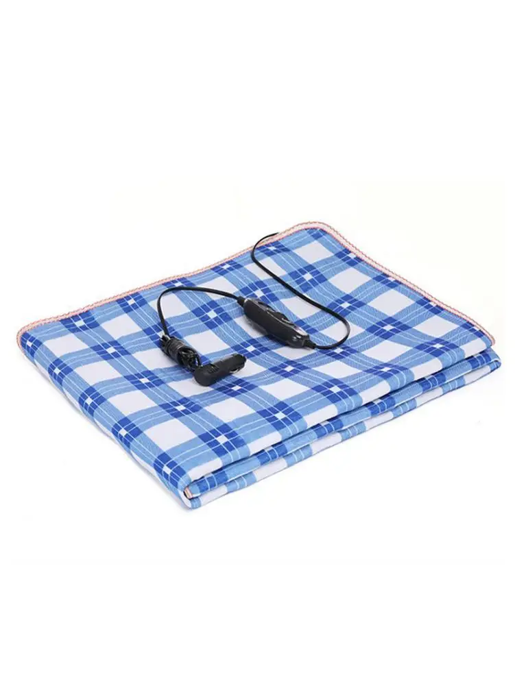 

24V Car Electric Heating Blanket With Cigarette Lighter Electric Heating Quilt Large Truck Electric Heating Cushion(Color Random