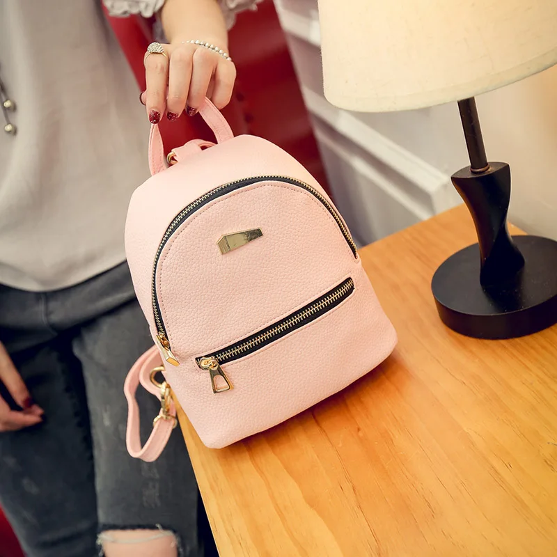 Женский маленький рюкзак, студенческий рюкзак, дорожная сумка на плечо для подростков, девочек из искусственной кожи, женский рюкзак Mochila