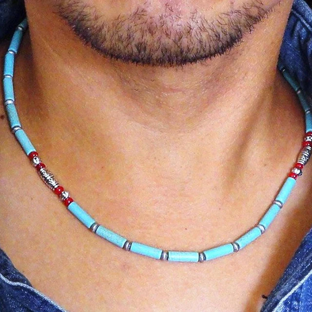 Turquoise Men Bijou Necklaces Styles, Prices - Trendyol