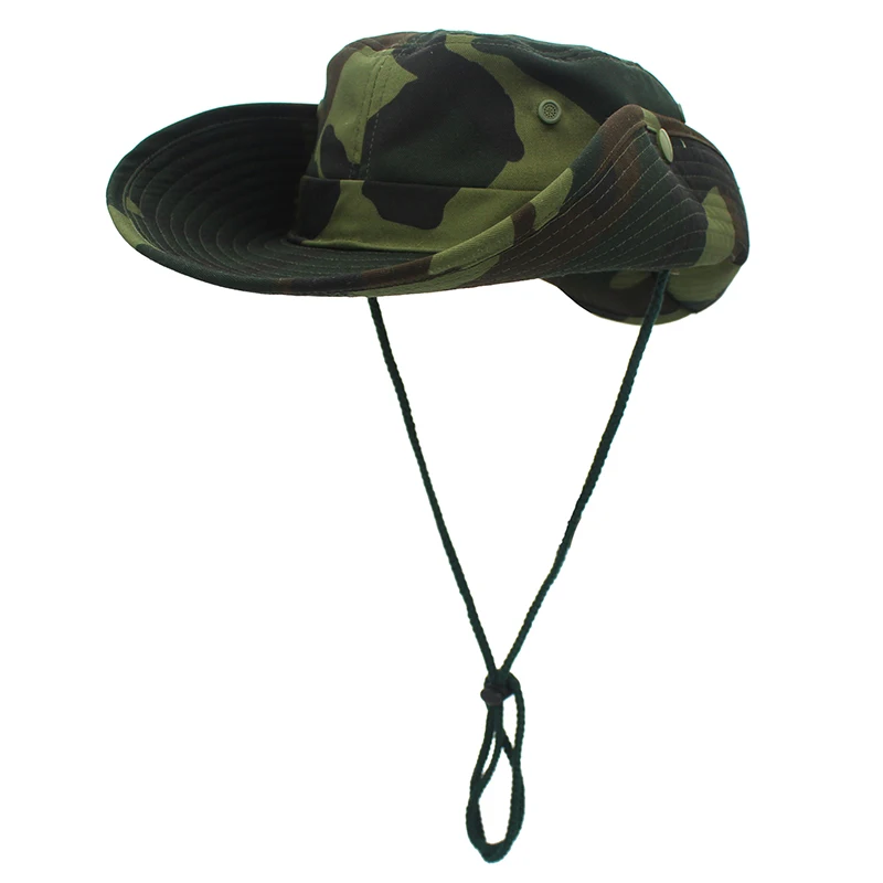 Army Green Камуфляжная Панама, Открытый Кемпинг, армейская шляпа от солнца, шляпа-ведро в джунглях, военная шапка тактическая, дышащая, камуфляжная, рыбацкая шляпа, брендовая - Цвет: Army Green