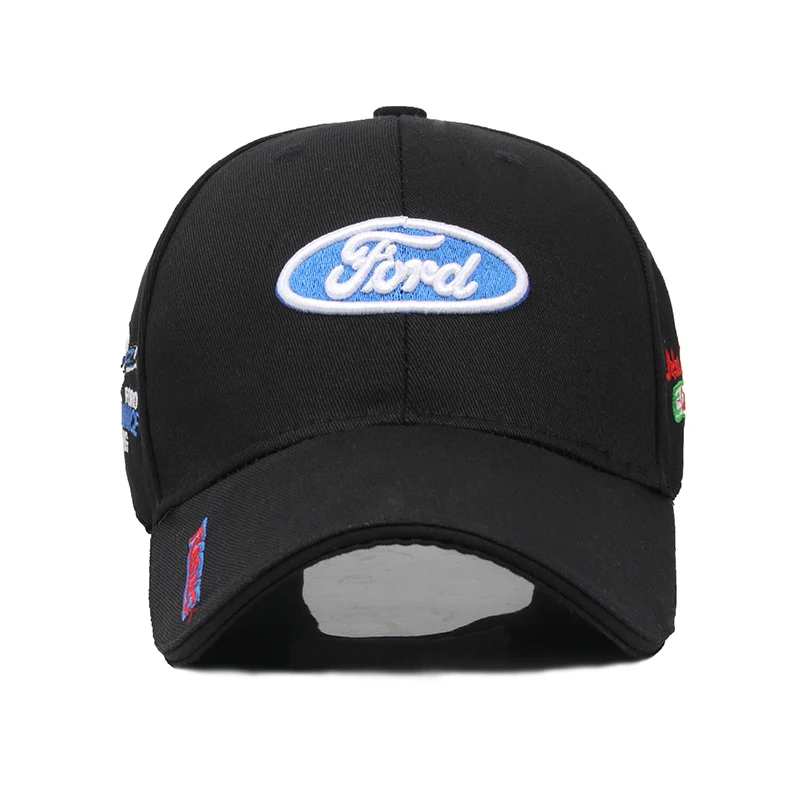 creative Racing car baseball cap outdoor gorras Cotton embroidery snapback for ford badge woman headdress man Business gift hats |