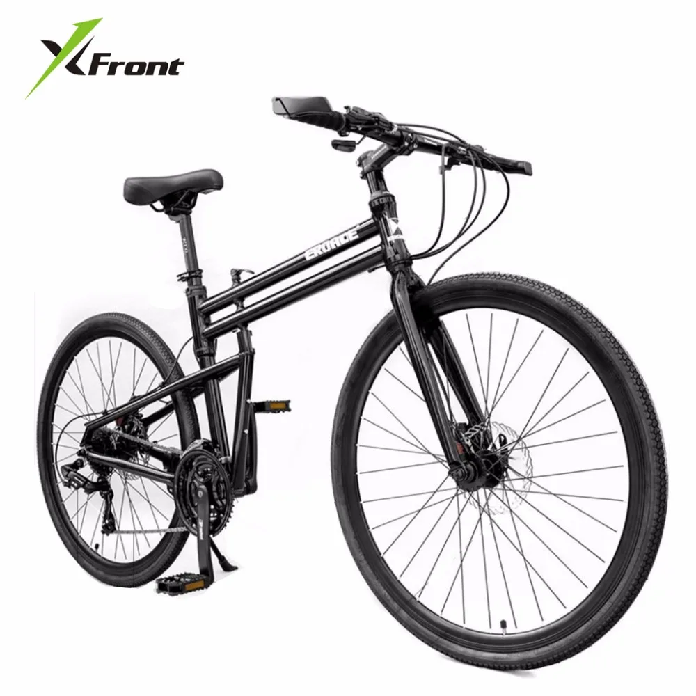 Flash Deal New Brand Folding Bike Aluminum Alloy Frame 26 inch Wheel 24/27 Speed Dual Disc Brake Road Bicycle Bicicleta 1