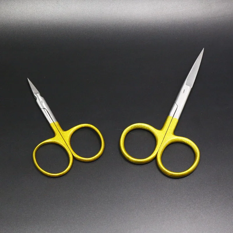 Fly Tying Scissors 1pcs hard&super sharp fly tying scissors with arrow point or long heavy straight blade fly fishing tools for precise cutting