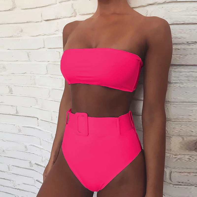 strapless bathing suit