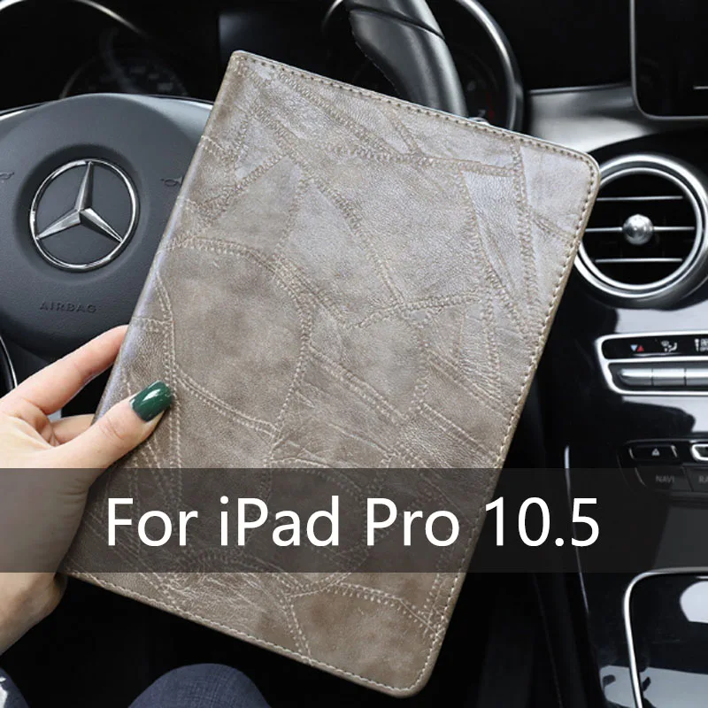 Чехол для Ipad Air 3 10,5, чехол для планшета из искусственной кожи с откидной крышкой, чехол с функцией автоматического пробуждения, подставка для сна, Чехол для Ipad Pro 10,5, умный чехол - Цвет: Фиолетовый